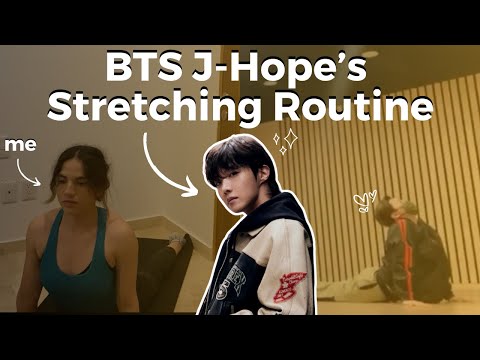 I tried BTS J-Hope’s Stretching Routine!