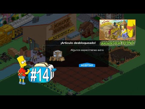 Los Simpson Springfield "Tostadora viajera, Cap. 14 - Mil especímenes y Campo de alquitrán" por Tony