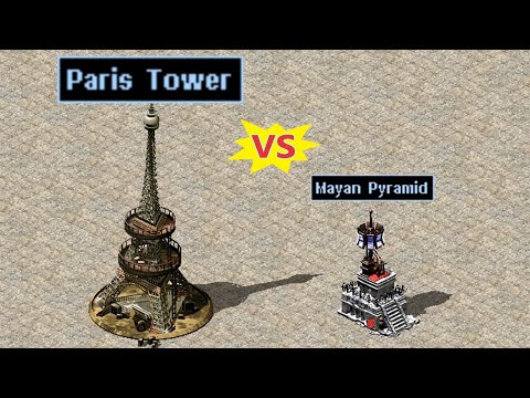 Paris Tower vs Mayan Pyramid - Red Alert 2