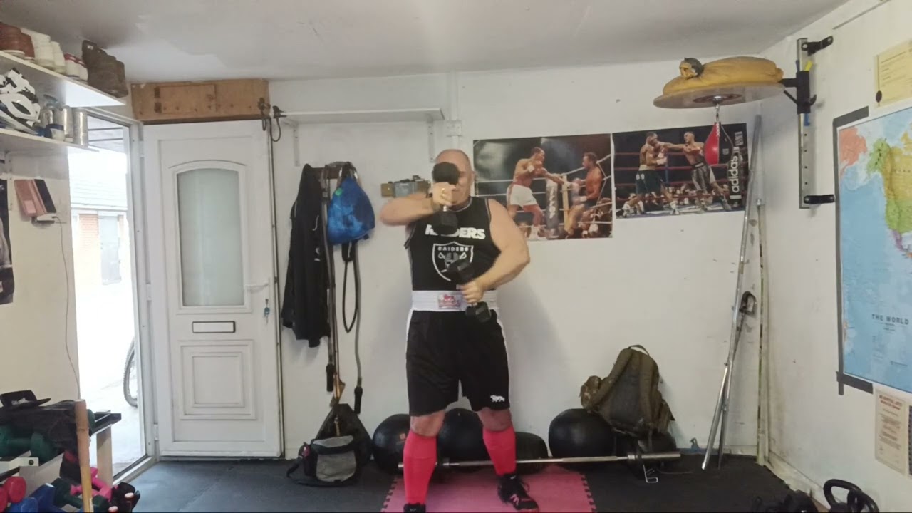 Victorian era Strength Training with dumbells. Rolling Boxers Punch ...