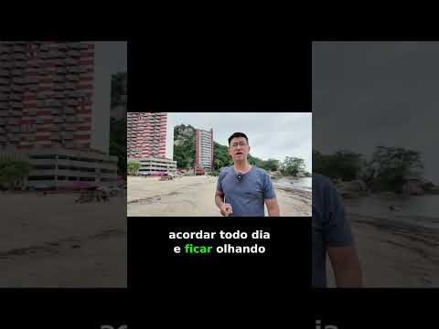 O mar na frente. E esse paredão?