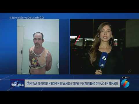 Câmeras registram homem transportando corpo em carrinho de mão em Minaçu