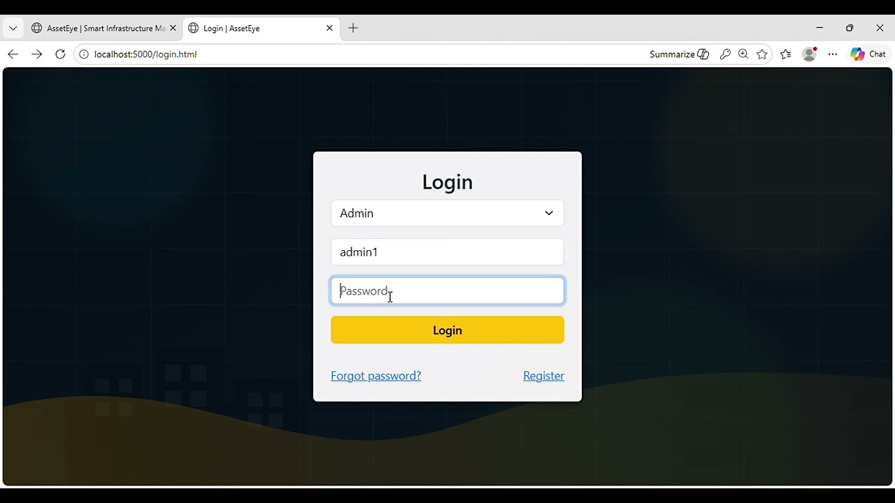 AssetEye   Smart Infrastructure Management and 1 more page   Profile 1   Microsoft​ Edge 2026 03 12