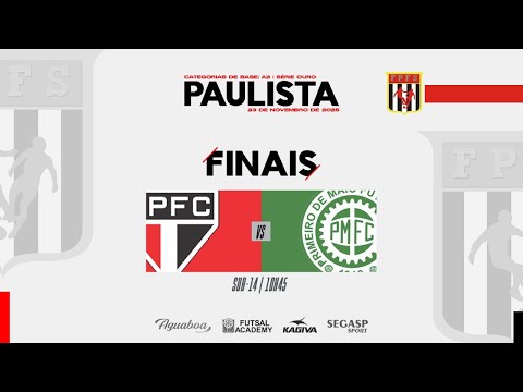 Paulista de Futsal A2  | FINAIS| CAT. Sub 14  | AO VIVO São Paulo F.C. x Primeiro de Maio F.C.