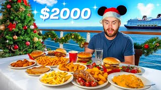 I went on a Disney Holiday Cruise by myself just for the food ($2,000 Trip)