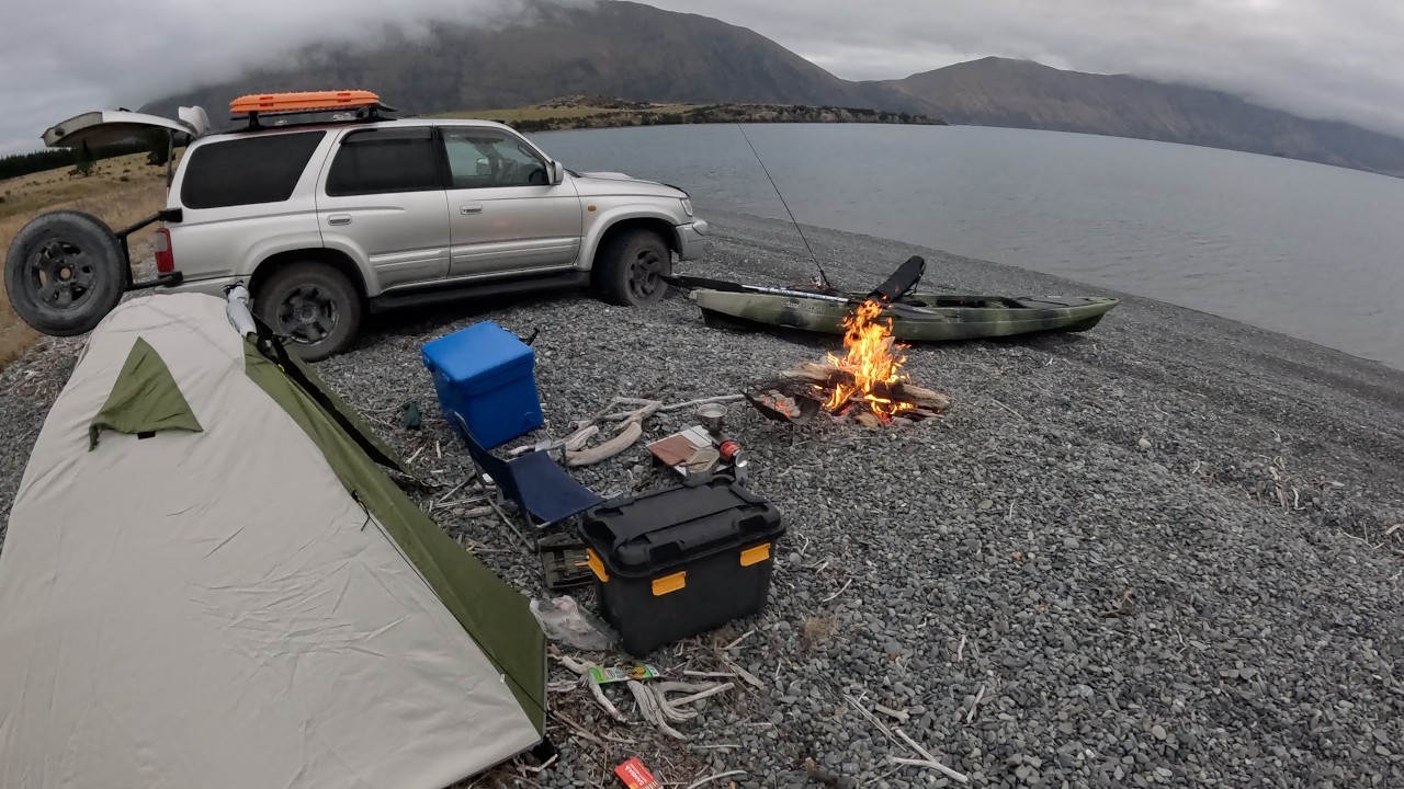 Tent Camping at The Lake, Bonfire Stake and Spring Rolls