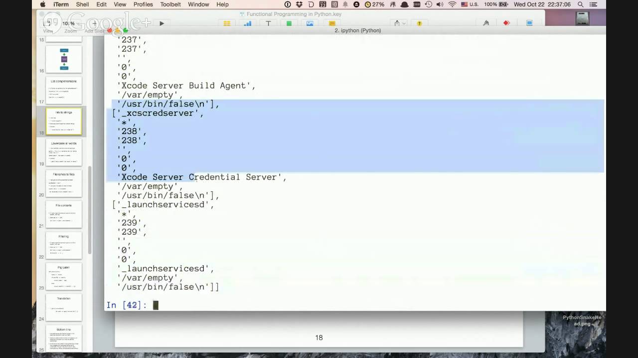 Functional Python Webinar -- October 22nd, 2014