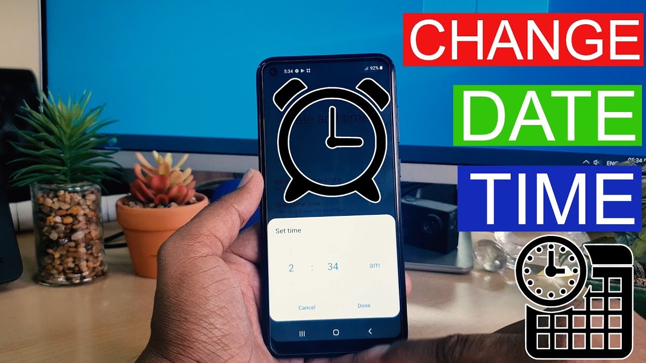 How to Change Date & Time in Samsung Galaxy A11 - Time Zone Settings