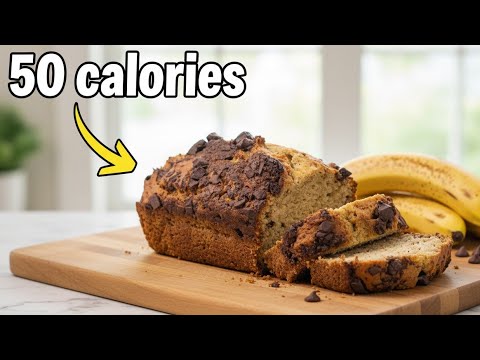 Amazing LOW CALORIE BANANA BREAD Recipe for weightloss | Healthy Banana Bread Recipe 