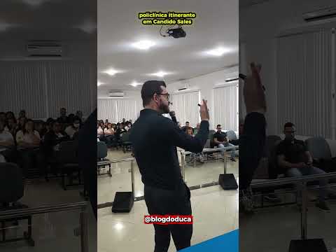 Marcos Ferro fala sobre a policlínica Intinerante em Candido Sales. #blogdoduca