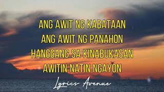 Rivermaya - Awit Ng Kabataan (Lyrics)