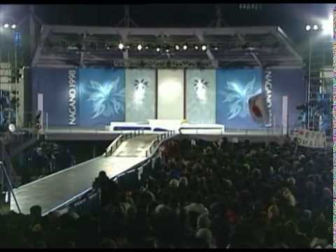 Olympics 1998 Nagano: Warm up for the victory ceremony