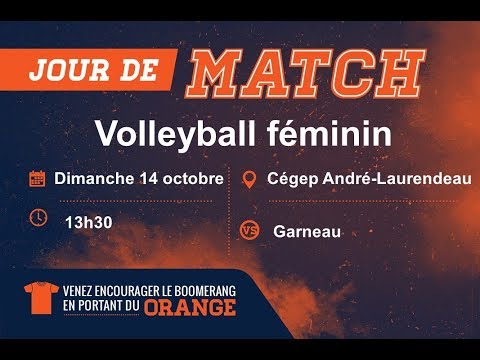 Volleyball féminin D1 RSEQ - Garneau vs André-Laurendeau