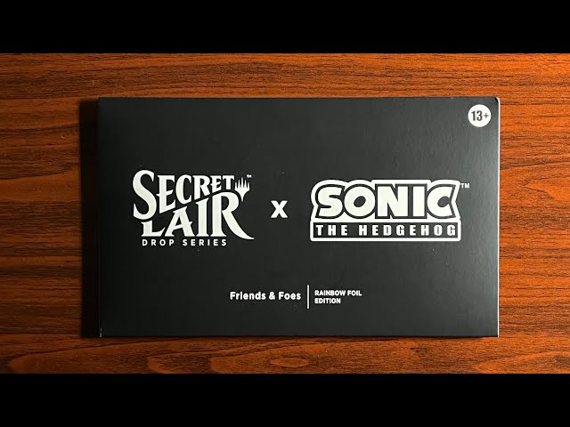 Vídeo relacionado con Magic The Gathering Secret Lair x Sonic The Hedgehog: Friends & Foes - Edición sin Papel de Aluminio