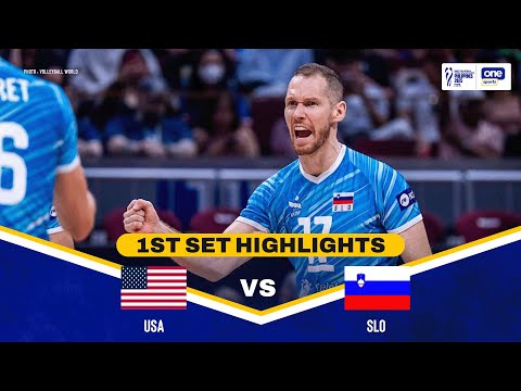 USA vs. SLOVENIA | SET 1 HIGHLIGHTS | 2025 FIVB MEN’S WORLD CHAMPIONSHIP | SEPT 22, 2025