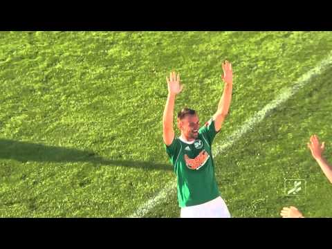 Volley-Knaller von Benedikt Buchinger (SV Schalding-Heining)