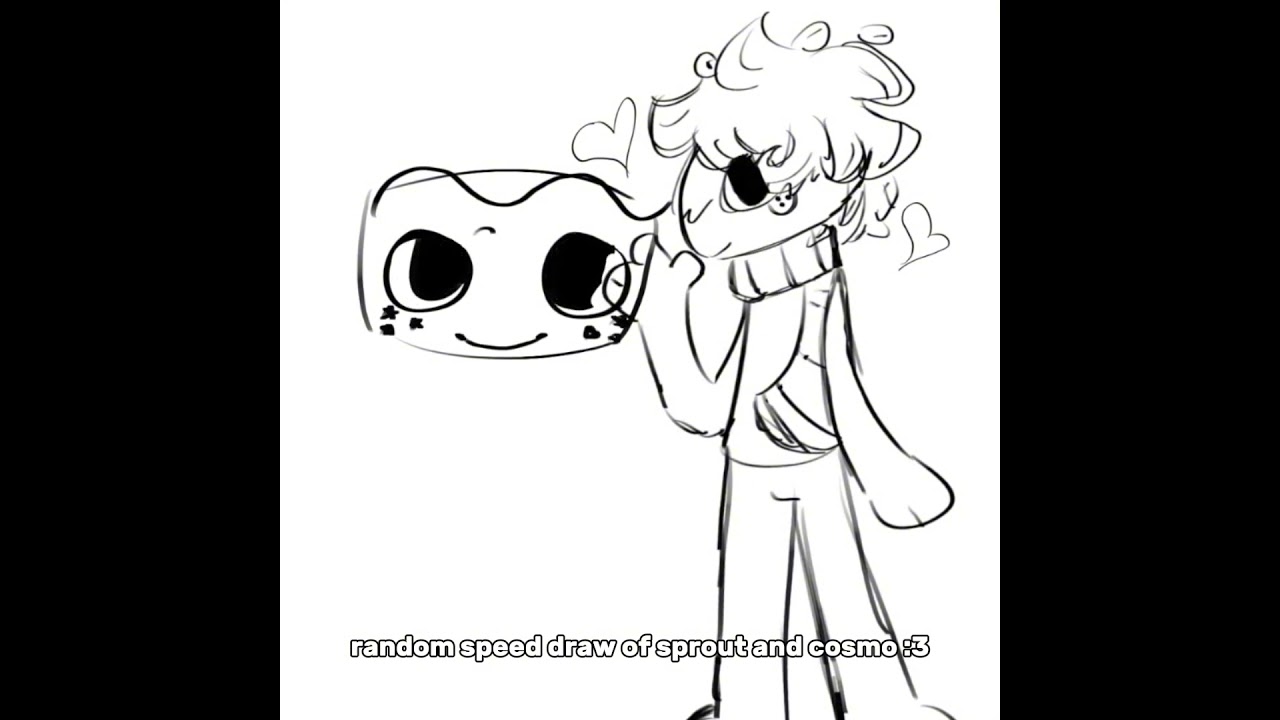 sprout and cosmo doodle! :D