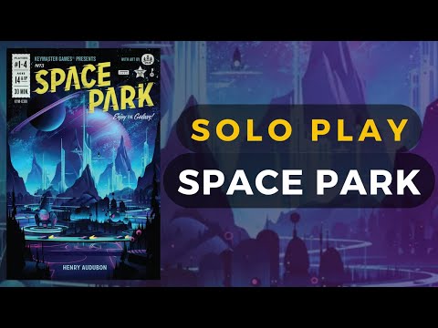 Space Park Board Game Full Solo Playthrough | DaniCha