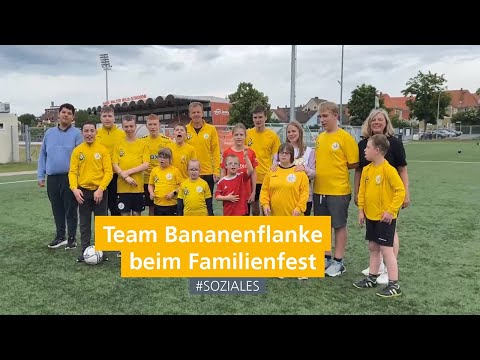 Team Bananenflanke erstmals mit dabei beim Familienfest des Bezirks Oberfranken