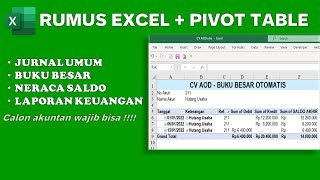 Download lagu FORMULA PIVOTTABLE General Journal to Financial Report mp3