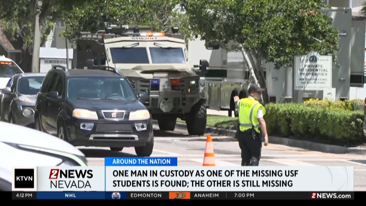 Police in Tampa make an arrest in the case of two missing grad students