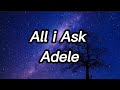 Adele-All i Ask (lyrics)