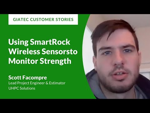 Using SmartRock Wireless Sensors to Monitor Strength with Scott Facompre of UHPC Solutions