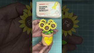 Vasinho de Girassóis | Biscuit #diy 🌻 @AlmirNascimento