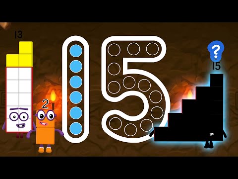 Numberblocks 15 Magic Run - Numberblocks fifteen Adventure | Number Counting Go Explore
