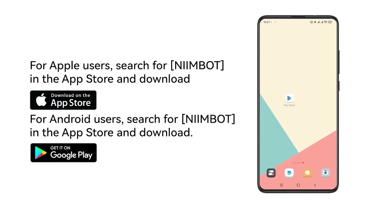 NIIMBOT B3S Thermal Label Printer - Streamline Labeling and Receipt Printing