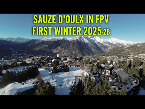 Sauze d'Oulx Winter Wonderland | Aerial Perspective in 4K