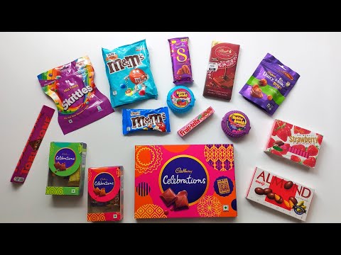 100 of chocolates, surprise toys, chocolate opening video, lots of chocolates,Cadbury celebration