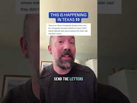 Someone is trying to scam Texans with mailers and texts about trans rights #texas #politics