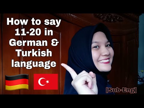 German and Turkish Number 1-20 | [English-Sub] #dhanaputri #germanlanguage #countingnumber