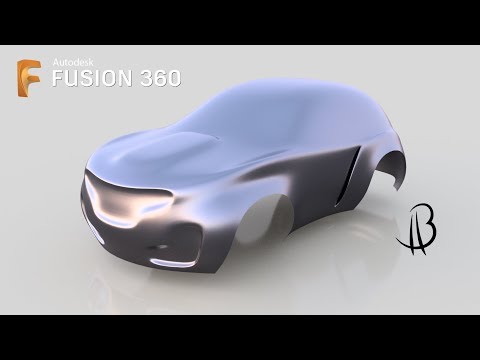 Car Design Speedrun 3:1 - Using Autodesk Fusion 360 - form exploration