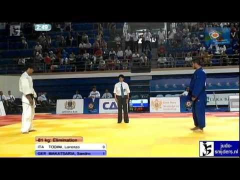Judo 2012 European Championships Cadets Bar: Todini (ITA) - Makatsaria (GER) [-81kg]