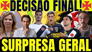 SAIU AS 6H E PEGOU TODOS DE SURPRESA NO VASCO! 3 GRANDES NOVIDADES AGITAM A TORCIDA