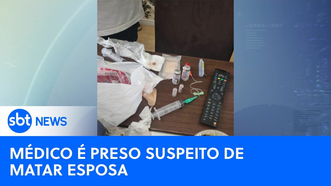 Médico é preso suspeito de matar esposa com sorvete envenenado | #SBTNewsnaTV (31/10/24)