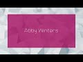 Abby Winters Appearance