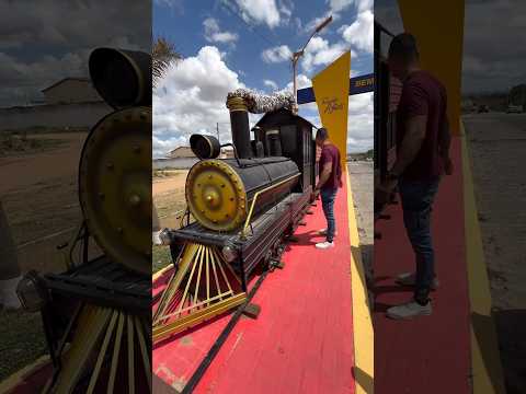 Nova Cruz/RN - Trem na entrada da cidade. #passeio #trem #portal #memoria