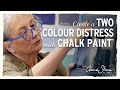 Distress Furniture Two Color Distressing With Chalk Paint