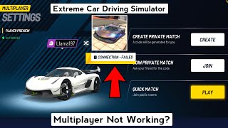 Multiplayer Not Working? in Extreme Car Driving Simulator 2023 - New Update v6.80.0