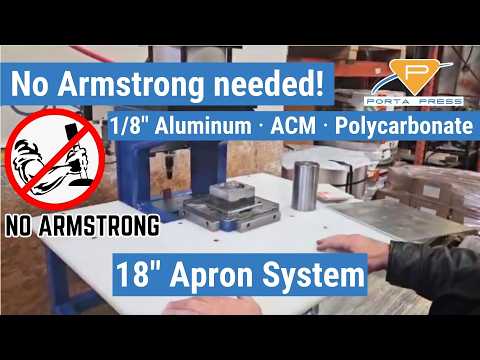 Corner Rounding 1/8 Inch Aluminum and Polycarbonate Demonstration