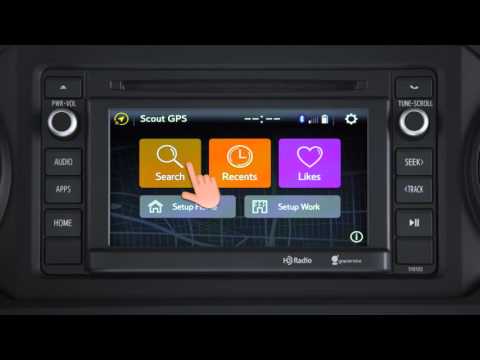 How to use the Entune Audio Scout GPS Link App