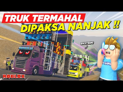 TRUK KARNAVAL HOREG MODIF VIRAL TERMAHAL DIPAKSA NANJAK MALAH TRAGEDI !! ROLEPLAY TRUK - Roblox