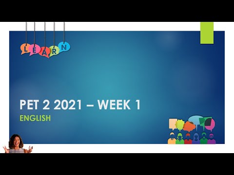 1º ano PET 2 SEMANA 1 - Explicação Apostila