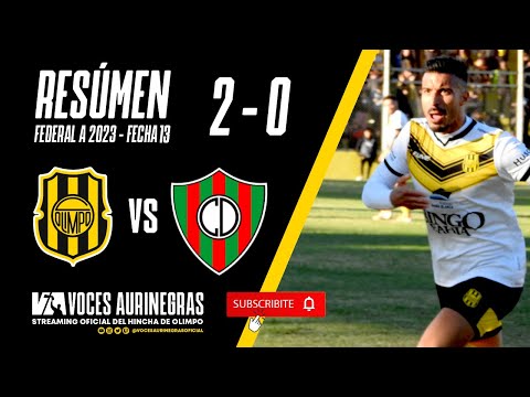 RESUMEN OLIMPO 2 - 0 CIRCULO - FECHA 13 - FEDERAL 2023.