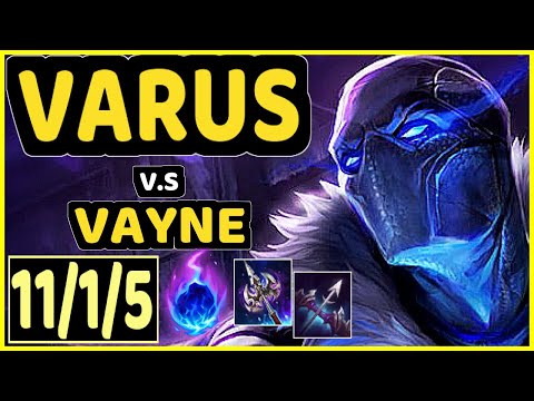 BENJI (VARUS) vs VAYNE - 11/1/5 KDA BOTTOM ADC GAMEPLAY - NA Ranked DIAMOND