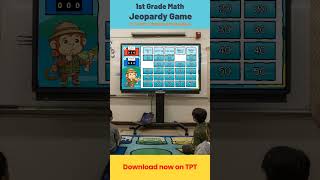 1st Grade Math Jeopardy Game | 2-Team Classroom Review #powerpoint #classroom#mathgame