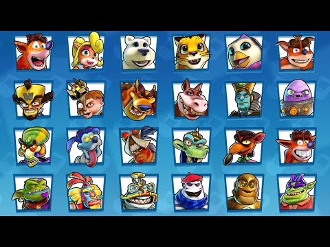 Crash Team Racing Nitro Fueled - All Characters